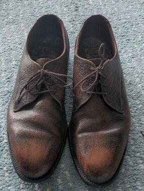 Hartt Brown Leather Lace-Up Derbys